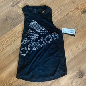 NWT Black Adidas Logo Tank